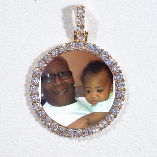 3D CIRCLE CUSTOM PICTURE PENDANT SMALL SIZE