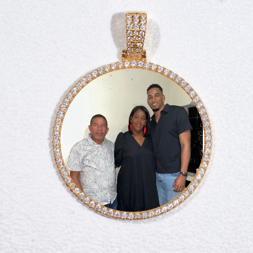 MEDIUM 3D CIRCLE CUSTOM PICTURE PENDANT