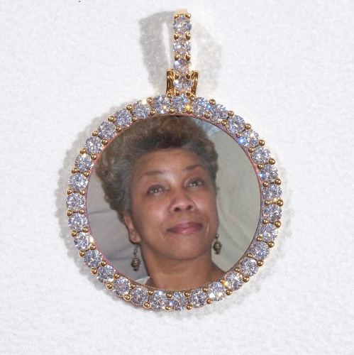 3D CIRCLE CUSTOM PICTURE PENDANT SMALL SIZE