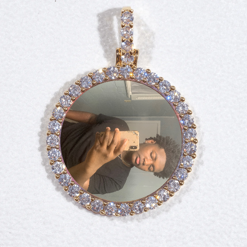 3D CIRCLE CUSTOM PICTURE PENDANT SMALL SIZE