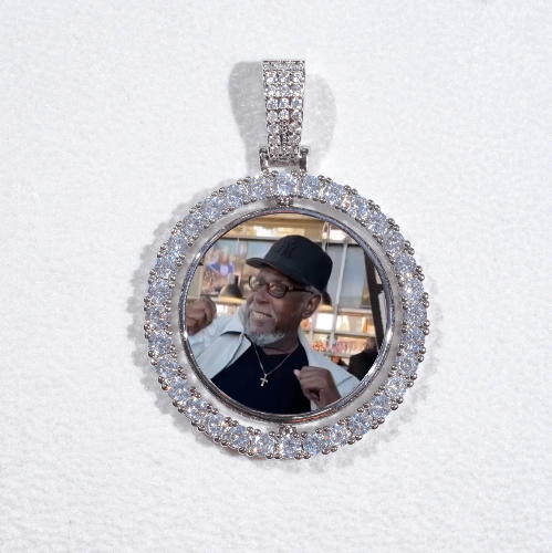 3D Spinning 2-Faced Custom Picture Pendant