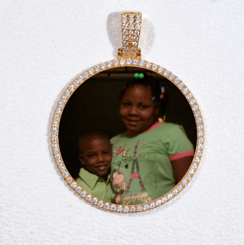 MEDIUM 3D CIRCLE CUSTOM PICTURE PENDANT