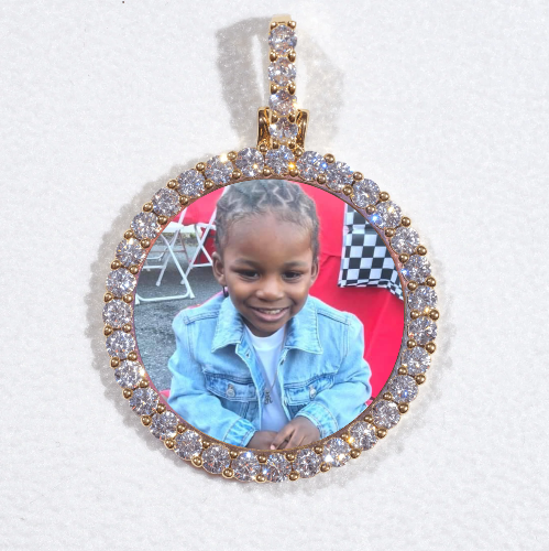 3D CIRCLE CUSTOM PICTURE PENDANT SMALL SIZE