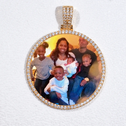 MEDIUM 3D CIRCLE CUSTOM PICTURE PENDANT