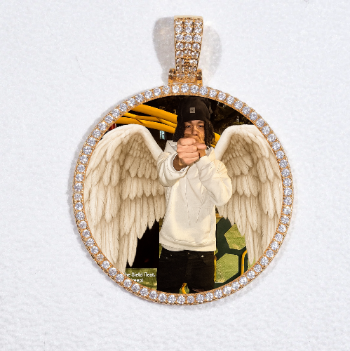 MEDIUM 3D CIRCLE CUSTOM PICTURE PENDANT