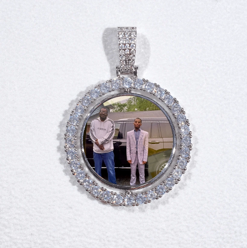3D Spinning 2-Faced Custom Picture Pendant