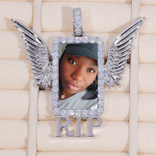 RIP WING 3D CUSTOM PICTURE PENDANT