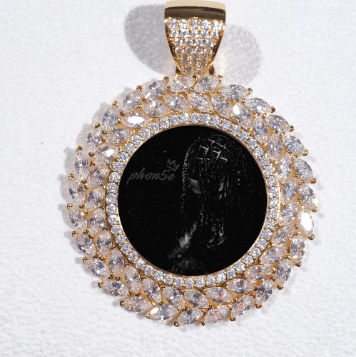 Large 3D Wheat Ear Custom Picture Pendant