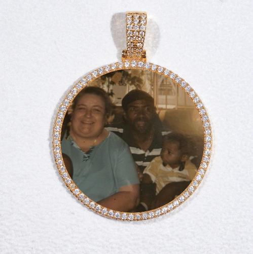 MEDIUM 3D CIRCLE CUSTOM PICTURE PENDANT