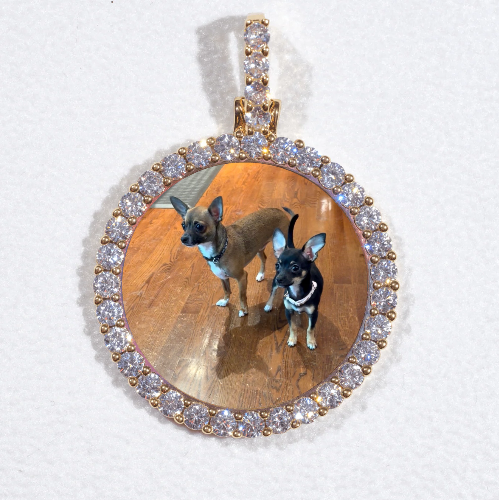 3D CIRCLE CUSTOM PICTURE PENDANT SMALL SIZE