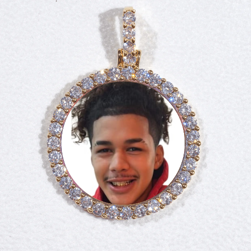 3D CIRCLE CUSTOM PICTURE PENDANT SMALL SIZE