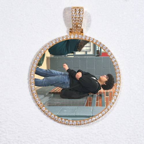 MEDIUM 3D CIRCLE CUSTOM PICTURE PENDANT