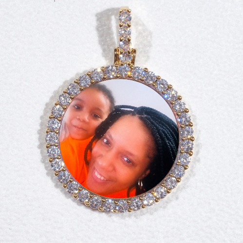 3D CIRCLE CUSTOM PICTURE PENDANT SMALL SIZE