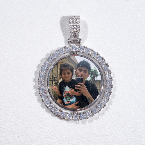 3D Spinning 2-Faced Custom Picture Pendant