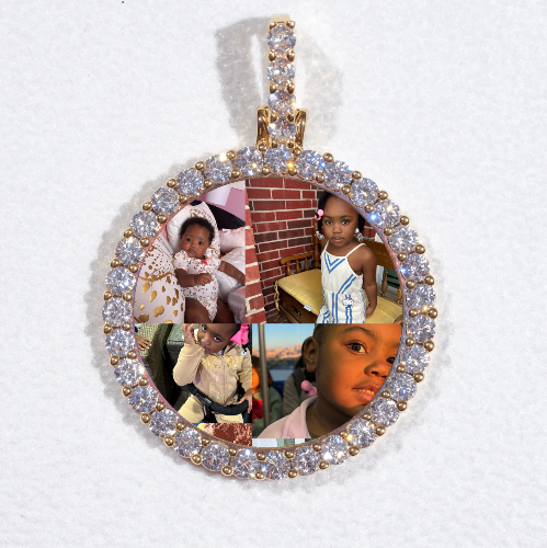 3D CIRCLE CUSTOM PICTURE PENDANT SMALL SIZE
