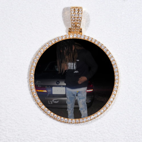 MEDIUM 3D CIRCLE CUSTOM PICTURE PENDANT