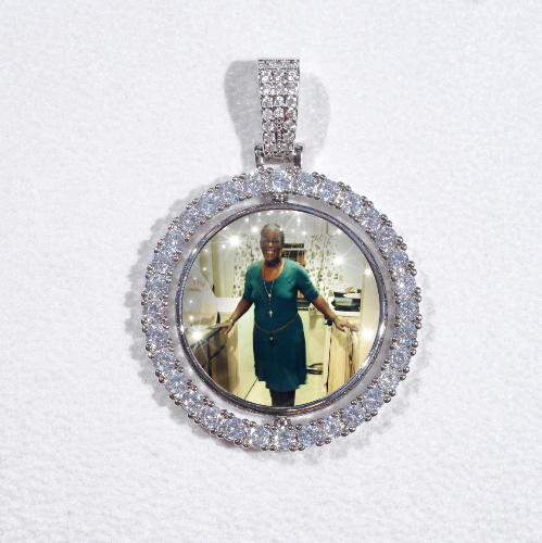 3D Spinning 2-Faced Custom Picture Pendant