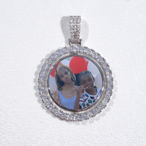 3D Spinning 2-Faced Custom Picture Pendant