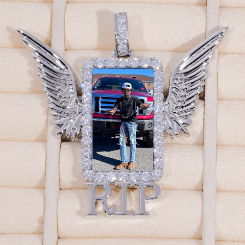 RIP WING 3D CUSTOM PICTURE PENDANT