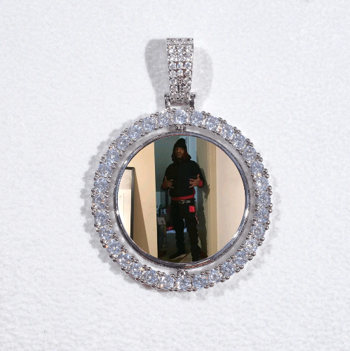 3D Spinning 2-Faced Custom Picture Pendant