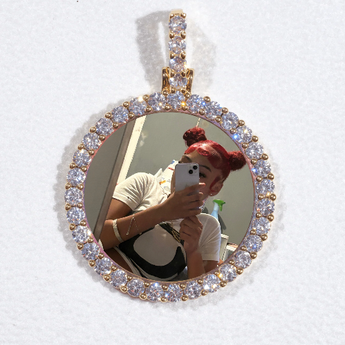 3D CIRCLE CUSTOM PICTURE PENDANT SMALL SIZE