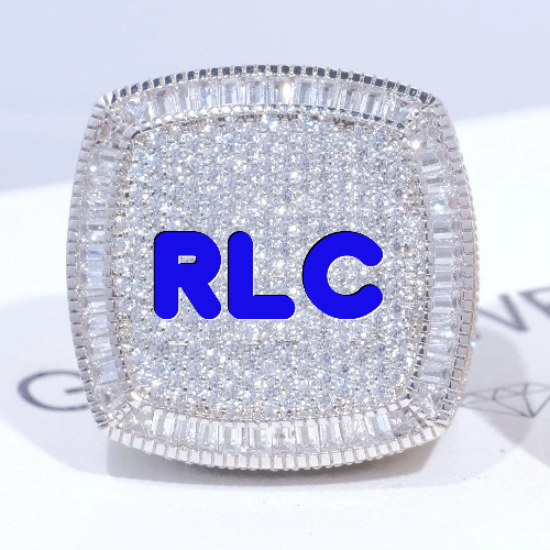 CUSTOM LETTER 3D ICED RING
