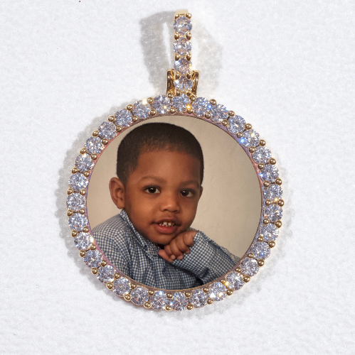 3D CIRCLE CUSTOM PICTURE PENDANT SMALL SIZE