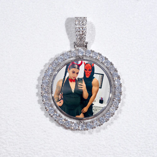 3D Spinning 2-Faced Custom Picture Pendant