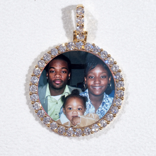 3D CIRCLE CUSTOM PICTURE PENDANT SMALL SIZE