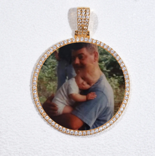 MEDIUM 3D CIRCLE CUSTOM PICTURE PENDANT