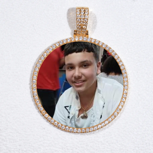 MEDIUM 3D CIRCLE CUSTOM PICTURE PENDANT