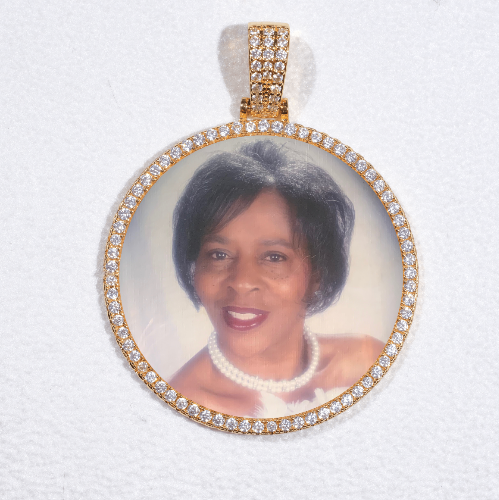 MEDIUM 3D CIRCLE CUSTOM PICTURE PENDANT