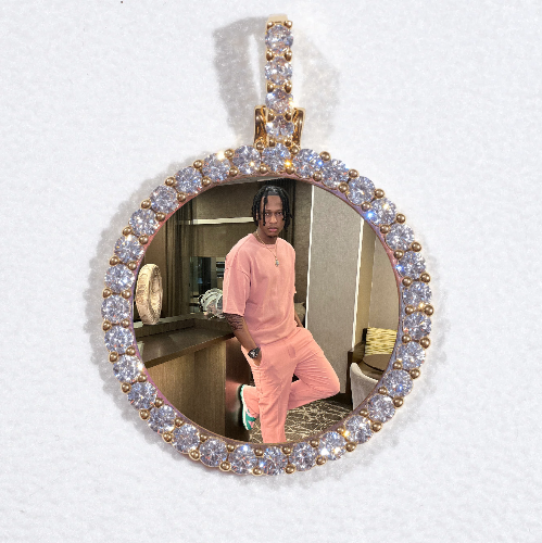 3D CIRCLE CUSTOM PICTURE PENDANT SMALL SIZE