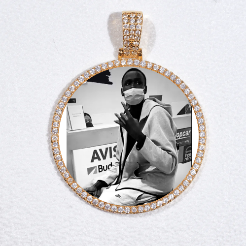 MEDIUM 3D CIRCLE CUSTOM PICTURE PENDANT