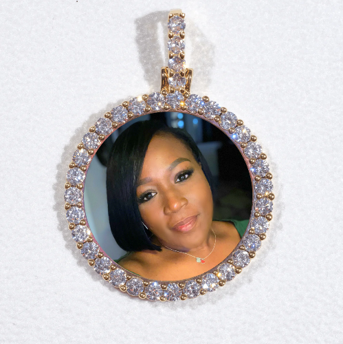 3D CIRCLE CUSTOM PICTURE PENDANT SMALL SIZE