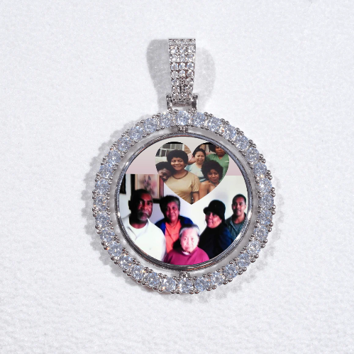 3D Spinning 2-Faced Custom Picture Pendant