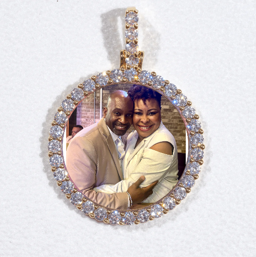 3D CIRCLE CUSTOM PICTURE PENDANT SMALL SIZE