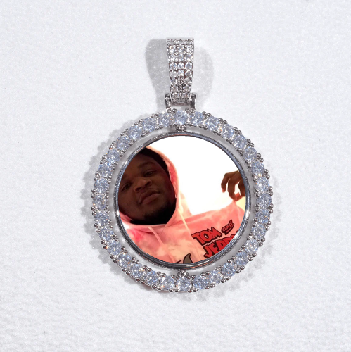 3D Spinning 2-Faced Custom Picture Pendant