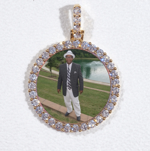 3D CIRCLE CUSTOM PICTURE PENDANT SMALL SIZE