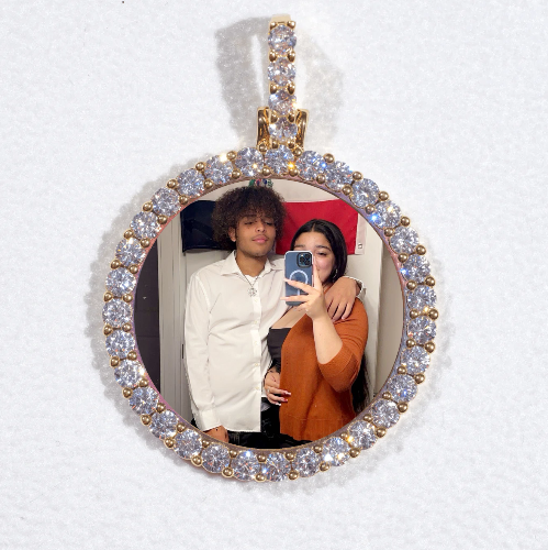 3D CIRCLE CUSTOM PICTURE PENDANT SMALL SIZE