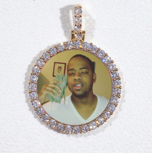 3D CIRCLE CUSTOM PICTURE PENDANT SMALL SIZE