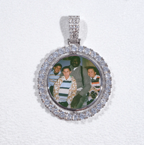 3D Spinning 2-Faced Custom Picture Pendant