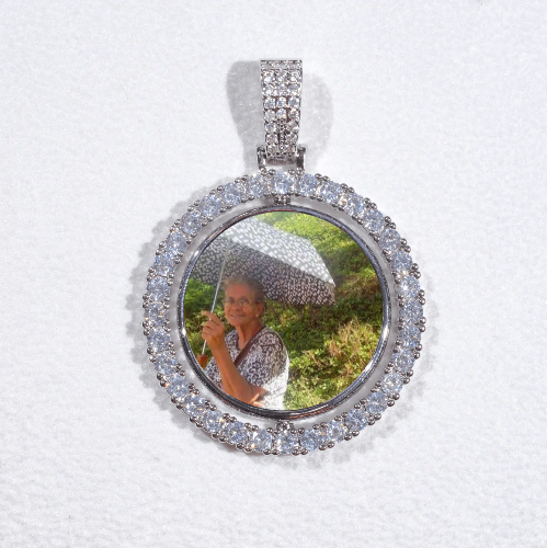 3D Spinning 2-Faced Custom Picture Pendant