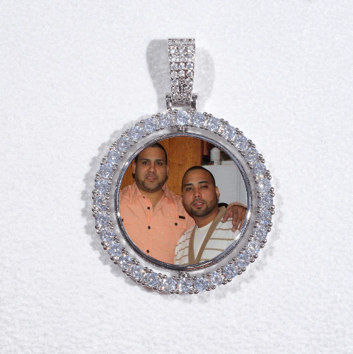 3D Spinning 2-Faced Custom Picture Pendant