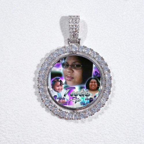 3D Spinning 2-Faced Custom Picture Pendant