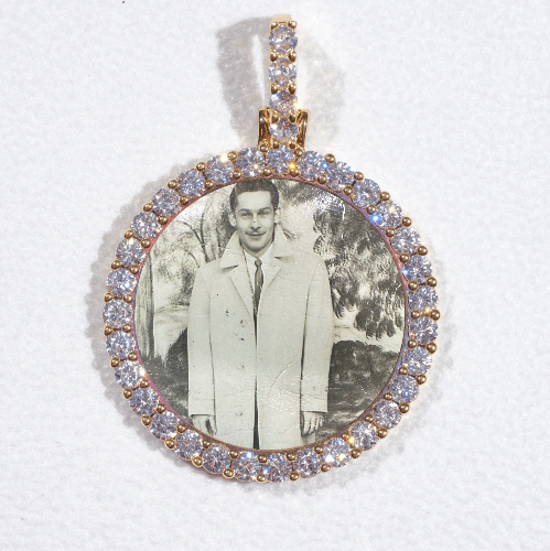 3D CIRCLE CUSTOM PICTURE PENDANT SMALL SIZE