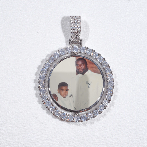 3D Spinning 2-Faced Custom Picture Pendant