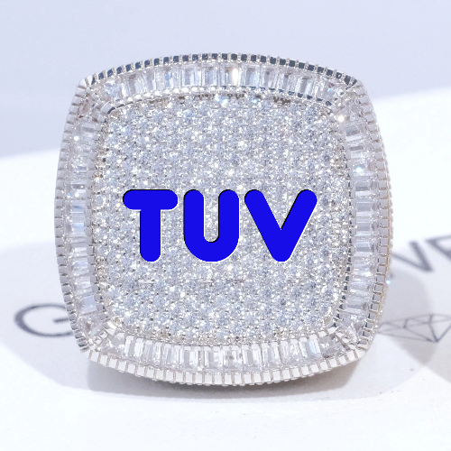 CUSTOM LETTER 3D ICED RING