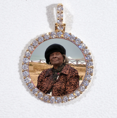 3D CIRCLE CUSTOM PICTURE PENDANT SMALL SIZE