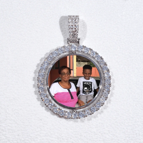 3D Spinning 2-Faced Custom Picture Pendant